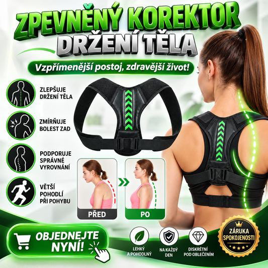 Zpevněný korektor držení těla