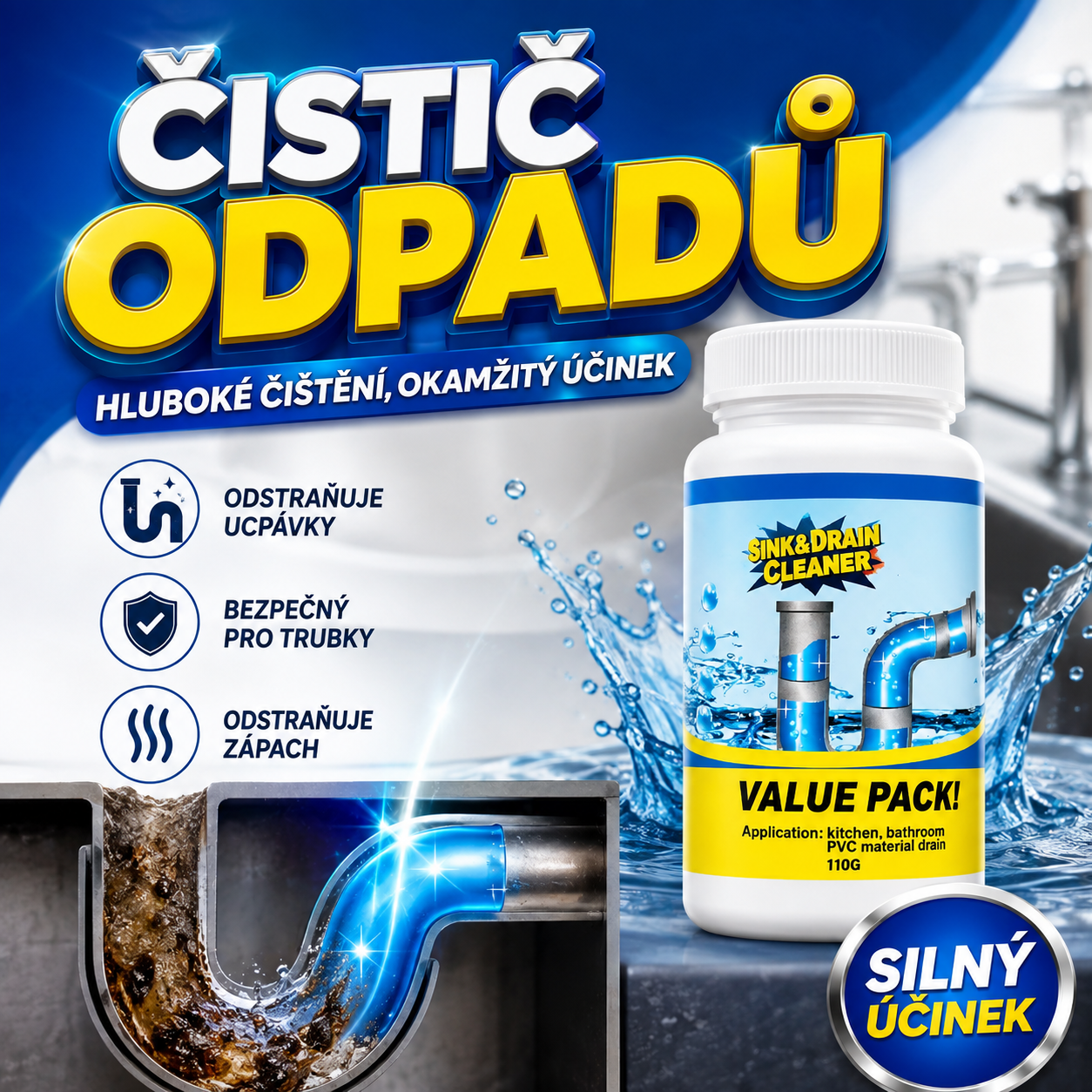 Silný čistič odpadů 110 g